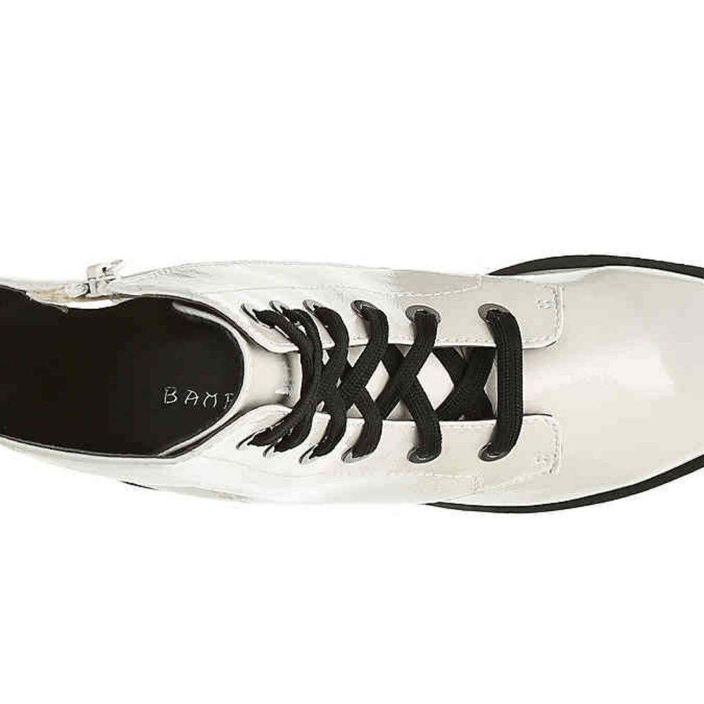 Bamboo Cosmo 04S Combat Boot( off white - Picture 5 of 8